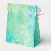 Blaue und grüne Abstrakte Kunst Geschenkschachtel (Rückseite)