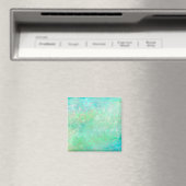 Blaue und grüne Abstrakte Kunst Magnet (In Situ (Geschirrspüler))