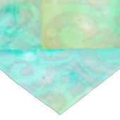 Blaue und grüne Abstrakte Kunst Tischdecke (Schrägansicht)