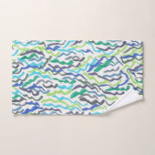 Blaue und grüne Algen Badhandtuch Set (Handtuch)