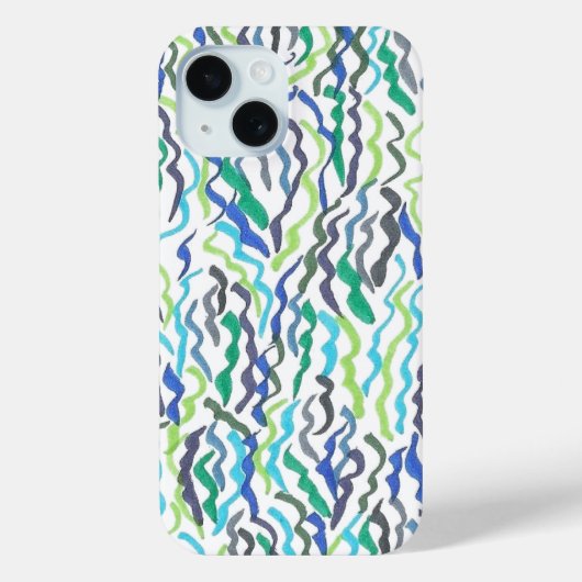 Blaue und grüne Algen Case-Mate iPhone Hülle (Rückseite)