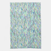 Blaue und grüne Algen Geschirrtuch (Vertikal)