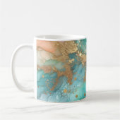 Blaue und grüne Alkoholtinte Kaffeetasse (Links)