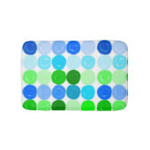Blaue und grüne Blasen Badematte (Vorderseite)