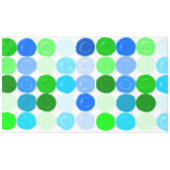 Blaue und grüne Blasen Tischdecke (Vorderseite (Horizontal))