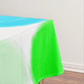 Blaue und grüne Blasen Tischdecke (Beispiel)