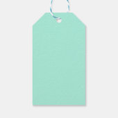 Blaue und grüne Edelsteine. Geschenkanhänger (Rückseite)