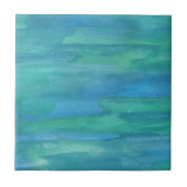 Blaue und grüne Erdtöne Fliese (Vorderseite)