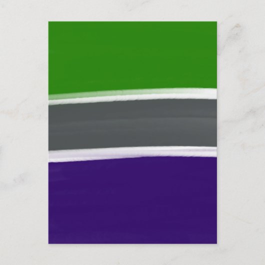 Blaue und grüne Farbblöcke Postkarte (Vorderseite)