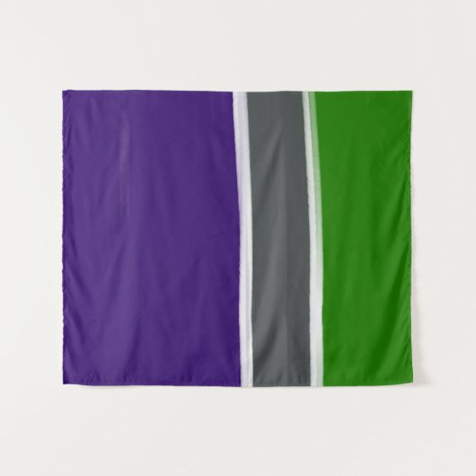 Blaue und grüne Farbblöcke Wandteppich (Vorderseite (Horizontal))