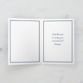 Blaue und grüne Imitate - Personalisierter Geburts Karte (Innenseite)