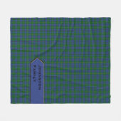 Blaue und grüne karierte Fleece-Decke Johnstons Fleecedecke (Vorderseite (Horizontal))