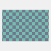 Blaue und grüne Karton Geschenkpapier Set (Vorderseite)