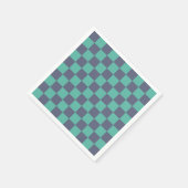 Blaue und grüne Karton Serviette (Ecke)