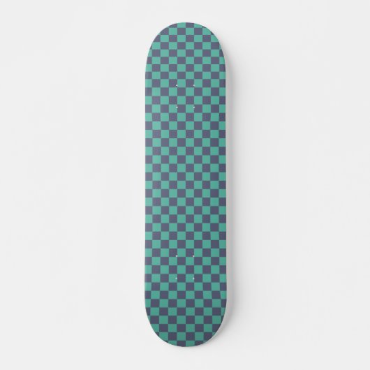 Blaue und grüne Karton Skateboard (Vorne)