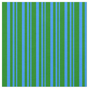 Blaue und grüne Linienmuster Stoff