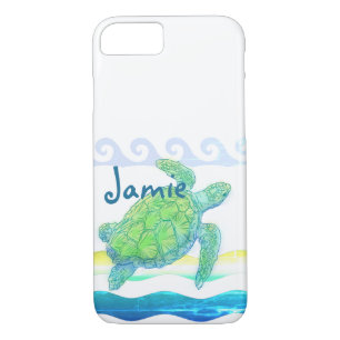 Blaue und grüne Meeresschildkröte Case-Mate iPhone Hülle