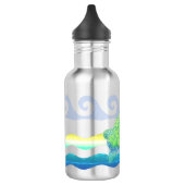 Blaue und grüne Meeresschildkröte Edelstahlflasche (Links)