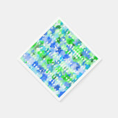 Blaue und grüne Mosaike Serviette (Ecke)