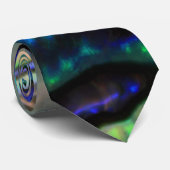 Blaue und grüne Muschel Krawatte (Gerollt)