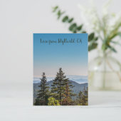 Blaue und grüne Natur Bergwelt Postkarte (Stehend Vorderseite)