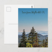 Blaue und grüne Natur Bergwelt Postkarte (Vorne/Hinten)