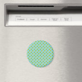 Blaue und grüne Polka-Punktmuster Magnet (In Situ (Geschirrspüler))