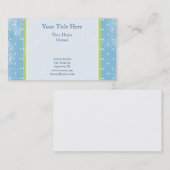 Blaue und grüne Punkt-Geschäfts-Karte Visitenkarte (Vorne/Hinten)