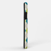 Blaue und grüne Raute Case-Mate iPhone Hülle (Hinten/Rechts)