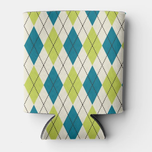 Blaue und grüne Raute Dosenkühler (Vorderseite)