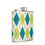 Blaue und grüne Raute Flachmann (Rechts)