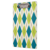 Blaue und grüne Raute Klemmbrett (Links)