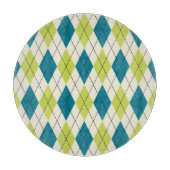 Blaue und grüne Raute Schneidebrett (Vorderseite)