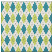 Blaue und grüne Raute Stoff (Muster)