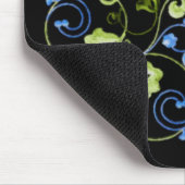 Blaue und grüne Rebsorte mit Name Mousepad (Ecke)