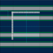 Blaue und grüne Sportstreifen Stoff (Kachel)