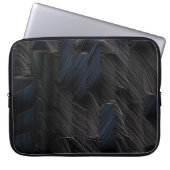 Blaue und grüne Stifte auf blauem Kunststoffbehält Laptopschutzhülle (Vorderseite)