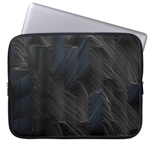 Blaue und grüne Stifte auf blauem Kunststoffbehält Laptopschutzhülle (Vorderseite)