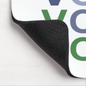 Blaue und grüne Stimme Mousepad (Ecke)