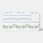 Blaue und grüne Streifen Case-Mate iPhone Hülle (Rückseite (Horizontal))