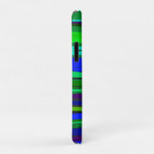 Blaue und grüne Streifen Case-Mate iPhone Hülle (Hinten/Rechts)