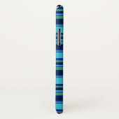 Blaue und grüne Streifen Case-Mate iPhone Hülle (Hinten/Rechts)