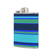 Blaue und grüne Streifen Flachmann (Links)