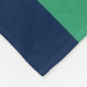 Blaue und grüne Streifen Fleecedecke (Ecke)