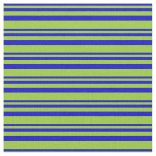 Blaue und grüne Streifen/geflochtene Muster Stoff