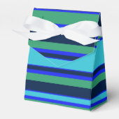 Blaue und grüne Streifen Geschenkschachtel (Vorderseite)