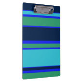 Blaue und grüne Streifen Klemmbrett (Rechts)
