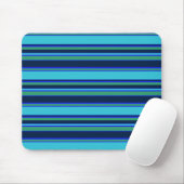Blaue und grüne Streifen Mousepad (Mit Mouse)