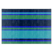 Blaue und grüne Streifen Schneidebrett (Vorderseite)