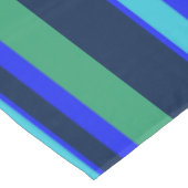 Blaue und grüne Streifen Tischdecke (Schrägansicht)